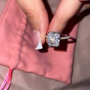 925 sterling silver diamond ring